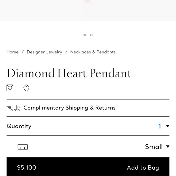 Tiffany & co Diamond heart necklace - Picture 4 of 8